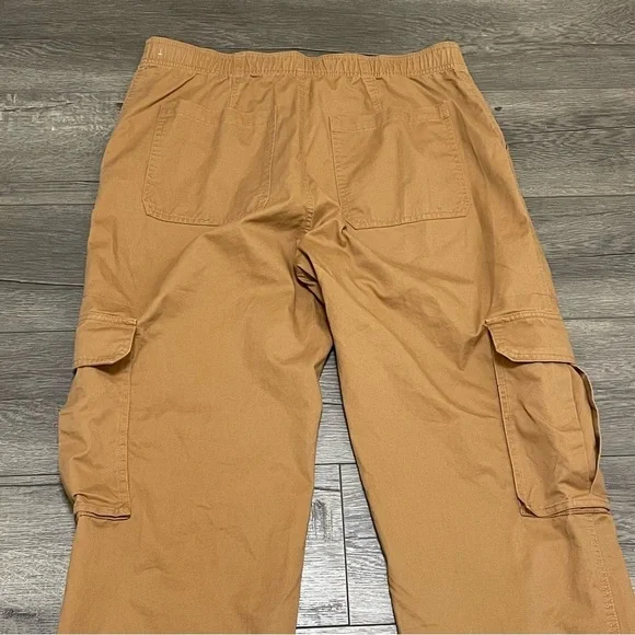 Abercrombie & Fitch Cargo Relaxed Pants Women's Brown Cotton Sz 32/14 - Picture 10 of 10